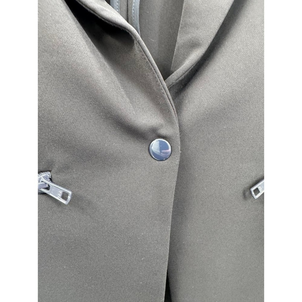 Veronica Beard Scuba Blazer Navy Blue Single Button Peak Lapel Size 2 - Picture 5 of 11